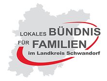 Logo mit dem Schriftzug " Lokales Bündnis für Familien im Landkreis Schwandorf"